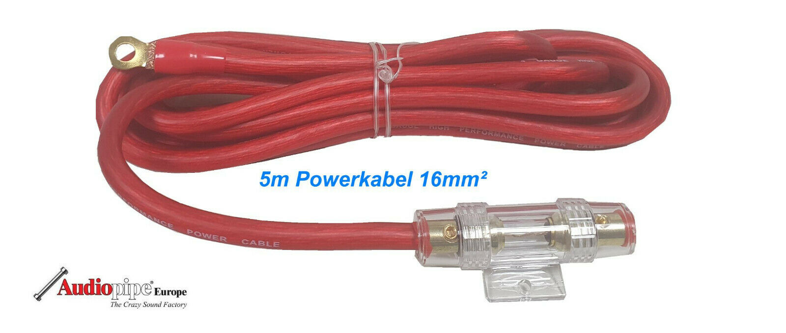 Verstärker Endstufen Anschluss Powerkabel 16mm² - Audiopipe